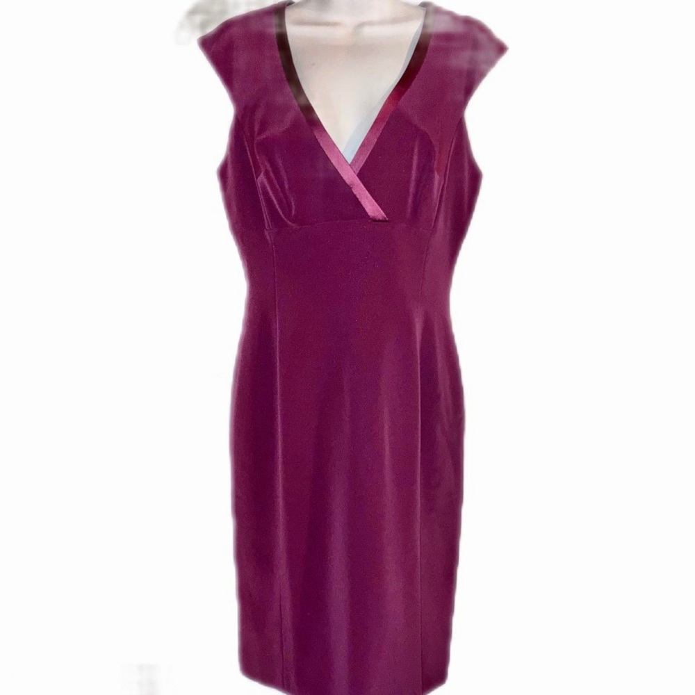 Tahari plum cocktail dress, sz 10